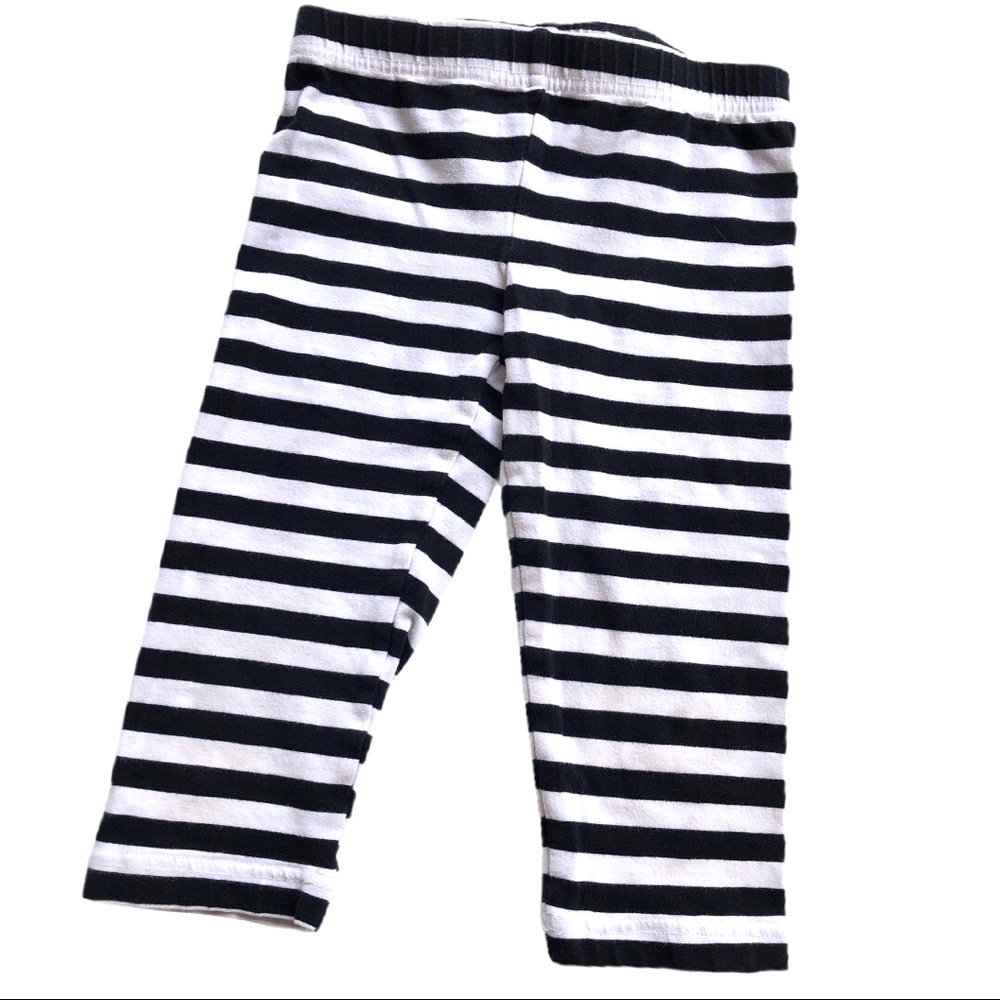 Pumpkin Patch 3T Black & White Capri leggings